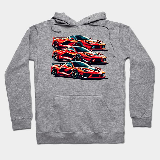 Ferrari F8 Hoodie by Vehicles-Art